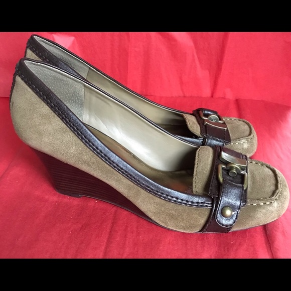 Nine West Brown Paradeso Loafer Styled Wedge*11M - Picture 6 of 6